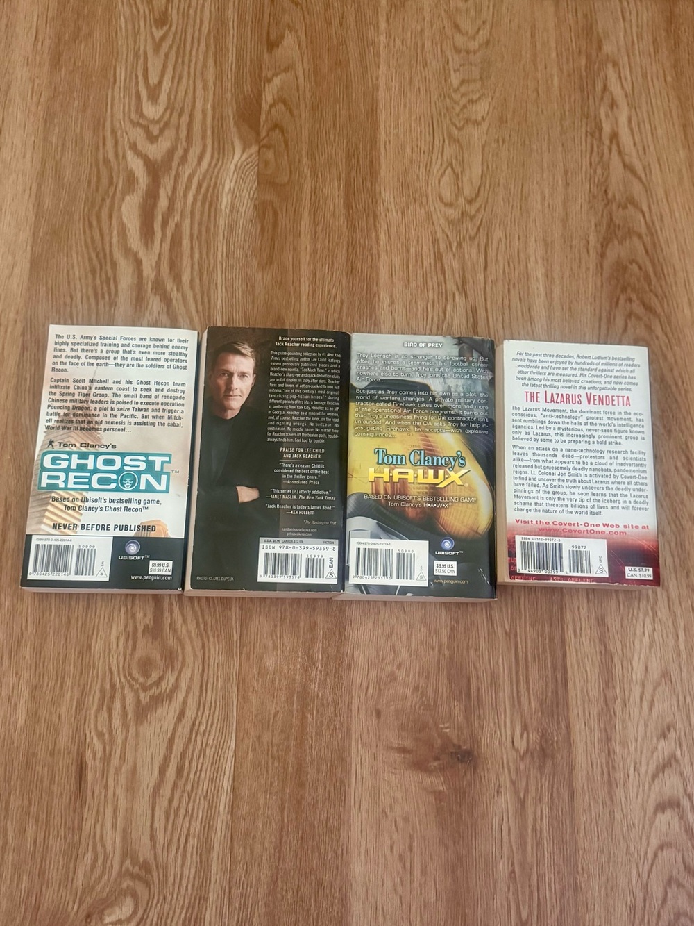 Tom Clancy, Lee Child, Robert Ludlum 4 Thriller Paperback Book Bundle - Picture 3 of 7